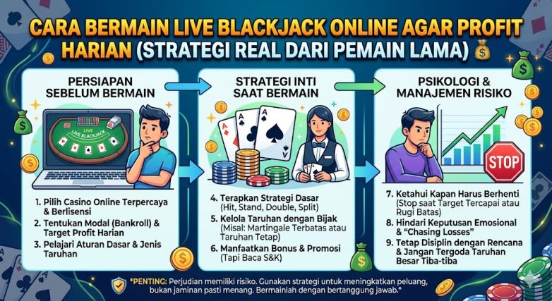 cara bermain live blackjack online